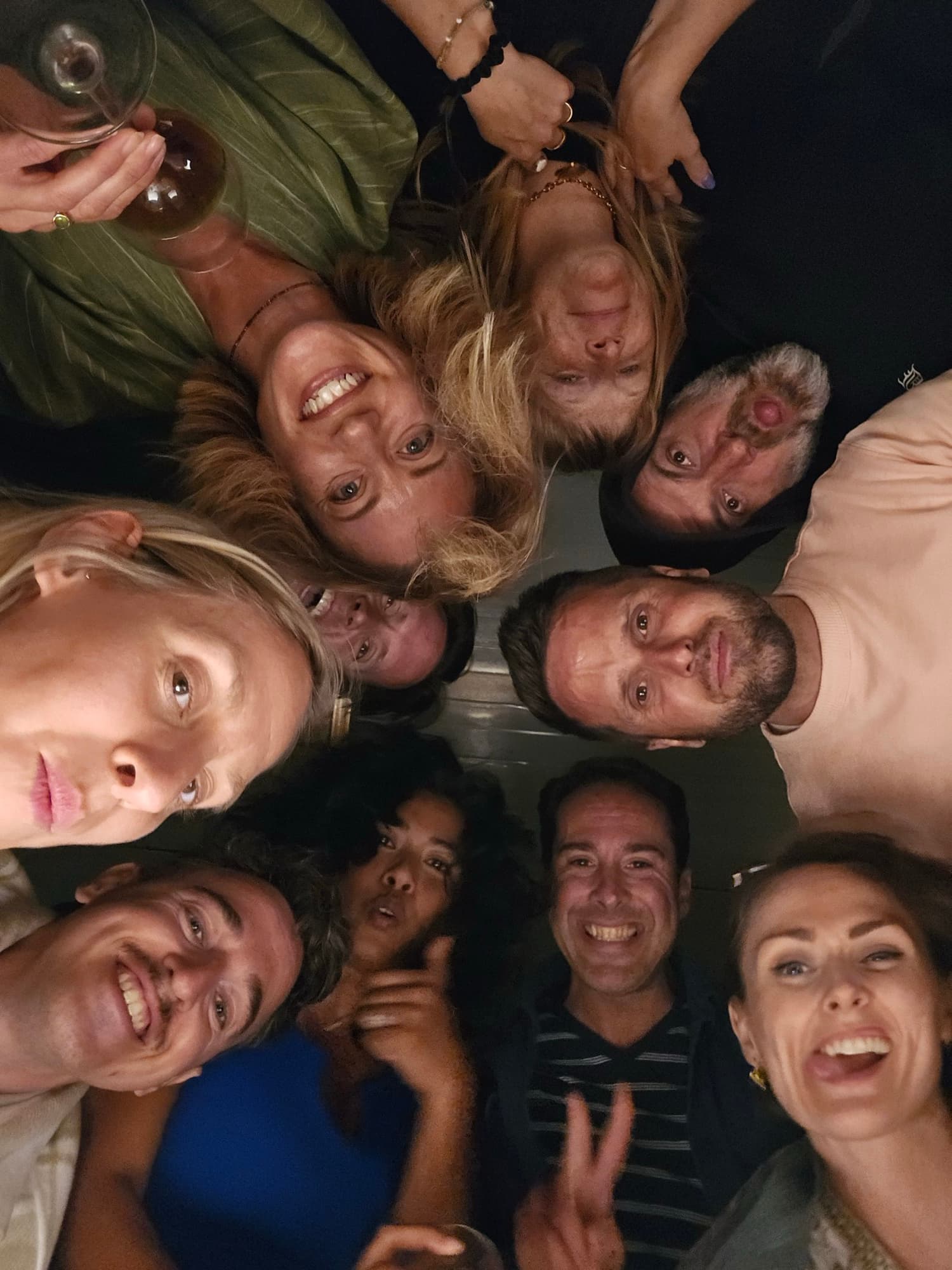 TripMates in a circle huddle